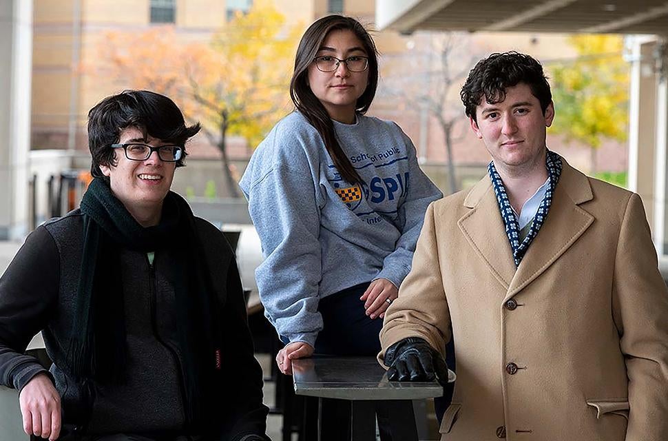 Jake Detweiler, Tahmina Ahmed and Max Degregorio